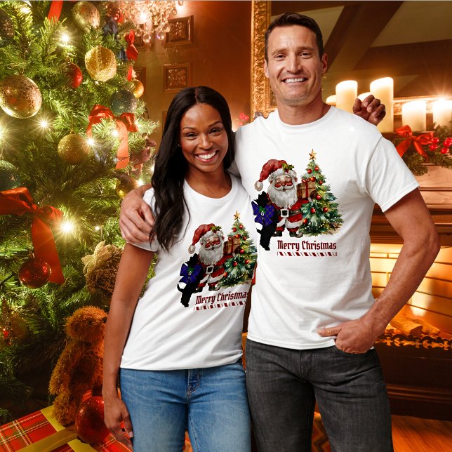 Pride of Scotland Scottie Dog Xmas Personalised  T-Shirt (Creator Uploaded)