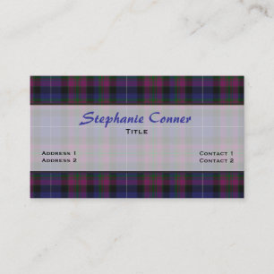 Pride of Scotland Tartan Plaid Custom Business Card
