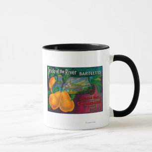 Pride of the River Pear Crate LabelLocke, CA Mug