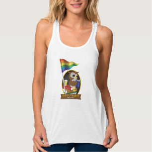 Pride Owl Flag Slim Fit Tank