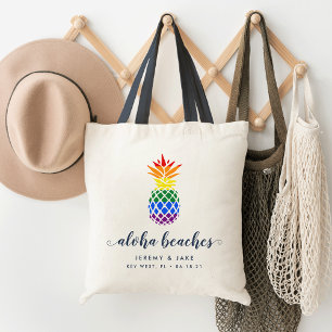 Pride Pineapple Wedding Welcome Tote