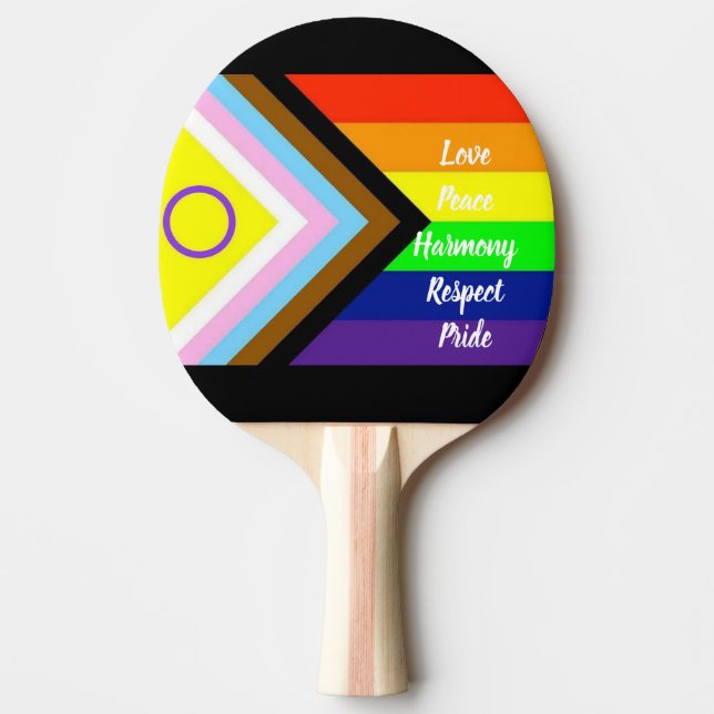 Pride Ping Pong Paddle (Front)