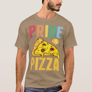 Pride & Pizza  LGBT Gay pride Rainbow flag LGBTQ  T-Shirt