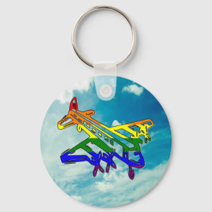 Pride Plane Key Ring