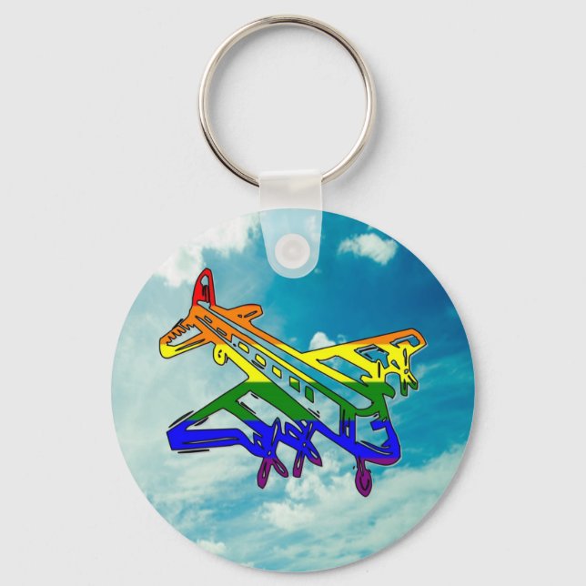Pride Plane Key Ring (Front)