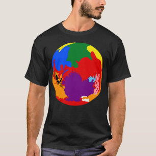 Pride Planets - Pluto - Progress Pride T-Shirt