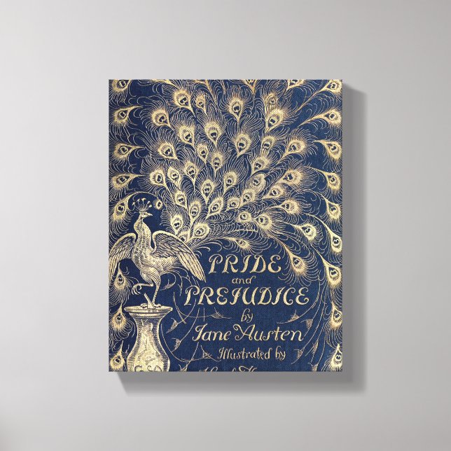 Pride & Prejudice Antique Cover Canvas Print (Front)