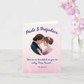 Pride & Prejudice Blank Note Card