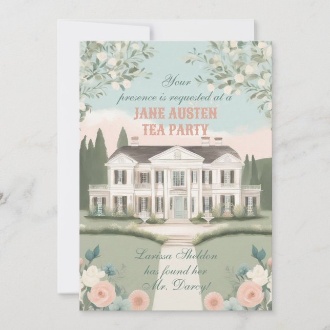 Pride & Prejudice Manor House Invitation (Front)