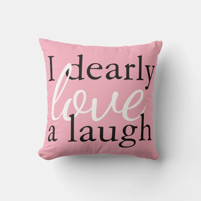 Pride & Prejudice | Pink Jane Austen Quote Pillows (Front)