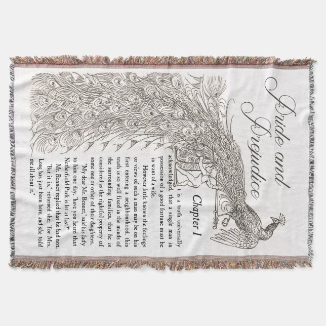 Pride & Prejudice Throw Blanket (Front)