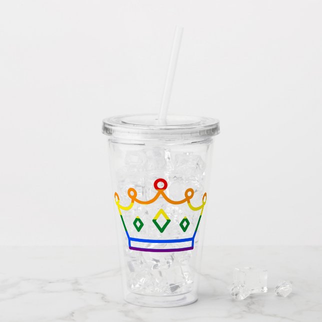 Pride Queen Acrylic Tumbler (Back Ice)