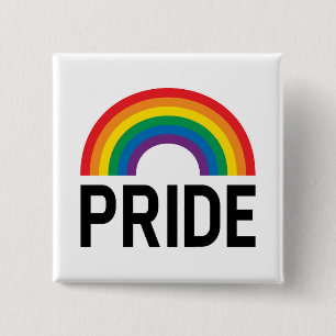 Pride Rainbow 15 Cm Square Badge