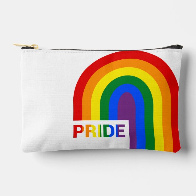 Pride Rainbow Accessory Pouch (Front)