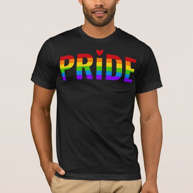 PRIDE Rainbow Colours Diversity & Unity T-Shirt (Front)