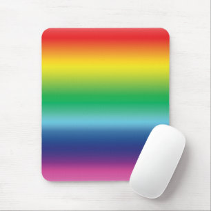 Pride rainbow colours lgbt lgbtq gay flag pattern mouse pad