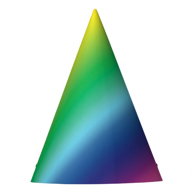 Pride rainbow colours lgbtq gay pattern - party hat (Front)