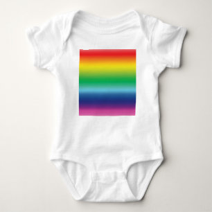 Pride rainbow colours lgbtq lgbt gay flag pattern baby bodysuit