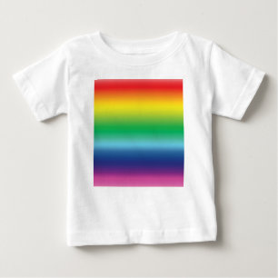 Pride rainbow colours lgbtq lgbt gay flag pattern baby T-Shirt