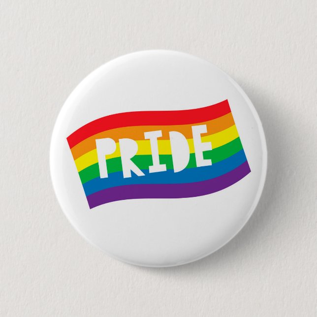 Pride Rainbow Flag 6 Cm Round Badge (Front)