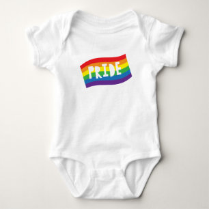 Pride Rainbow Flag Baby Bodysuit