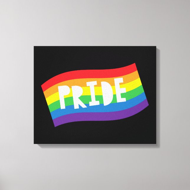 Pride Rainbow Flag Canvas Print (Front)
