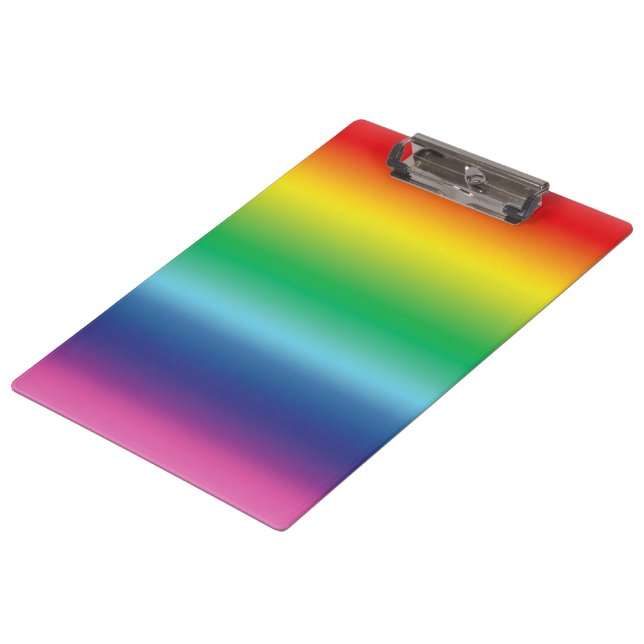 pride rainbow flag colour lgbt clipboard (Angled)