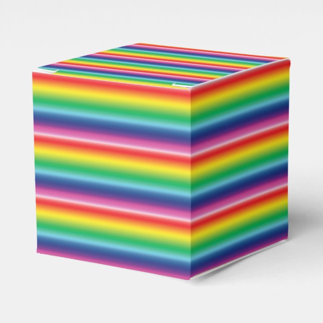 pride rainbow flag colour lgbtq stripes favour box (Front Side)