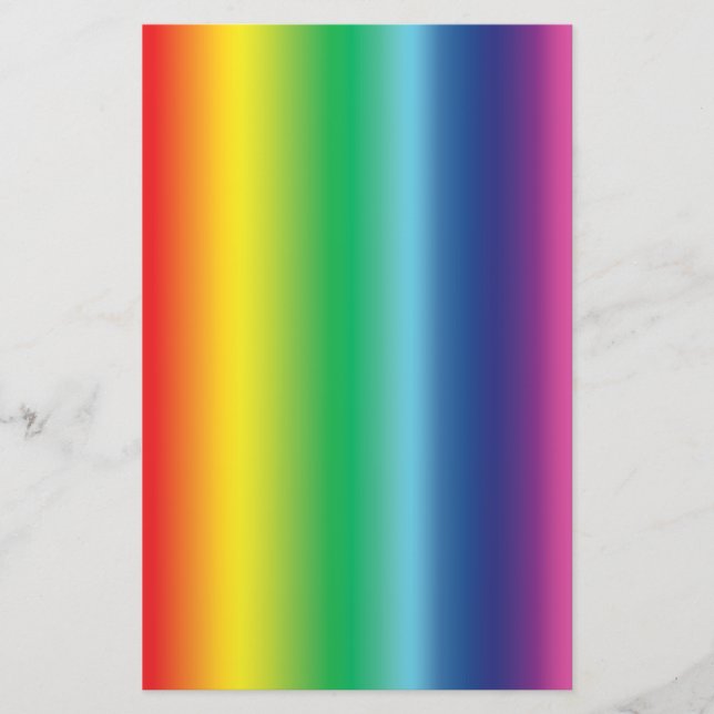 pride rainbow flag colours lgbt stationery (Front)