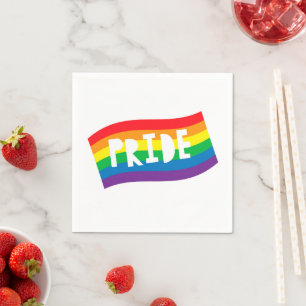 Pride Rainbow Flag Napkin