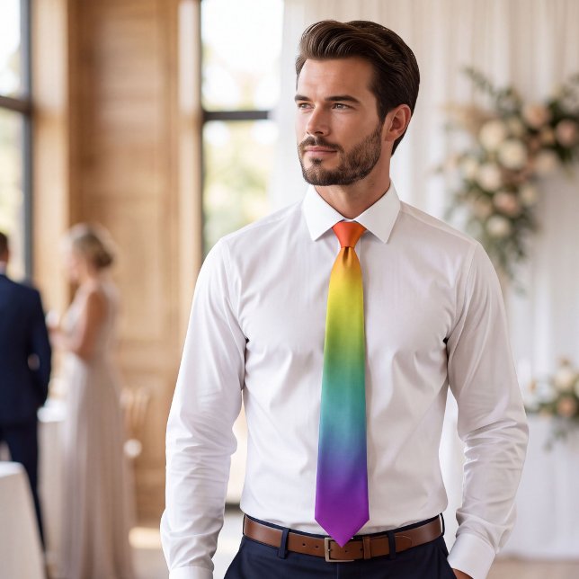 Pride Rainbow Gradient Ombre Tie (Creator Uploaded)
