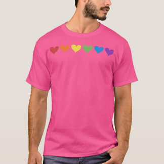 Pride Rainbow Hearts T-Shirt