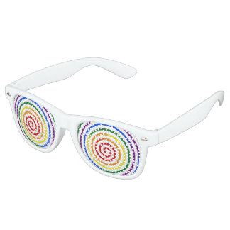 Pride Rainbow Hypnotised Retro Sunglasses