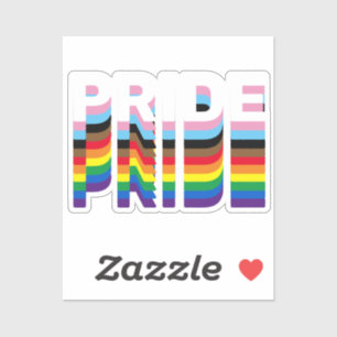 Pride rainbow inclusive diversity lgbtq typography