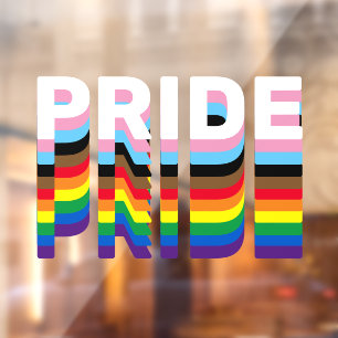 Pride rainbow inclusive diversity lgbtq typography