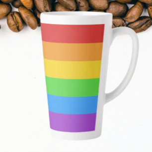 Pride Rainbow Latte Mug