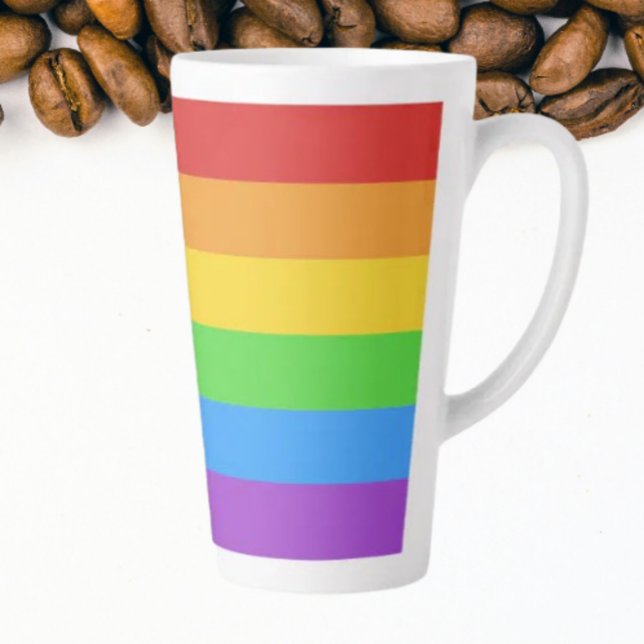 Pride Rainbow Latte Mug (Creator Uploaded)