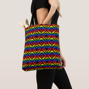 Pride Rainbow LGBTQ Geometric Tote Bag