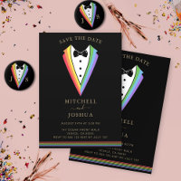 Pride Rainbow LGBTQ Heart Wedding