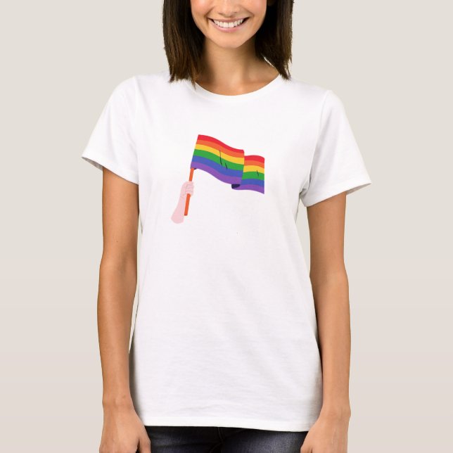 Pride Rainbow LGBTQ T-Shirt (Front)