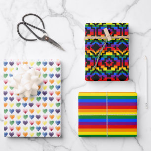 Pride Rainbow LGBTQ Wrapping Paper Sheet