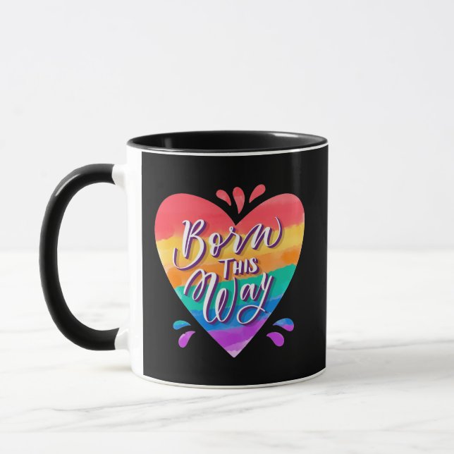 Pride Rainbow Love Mug (Left)
