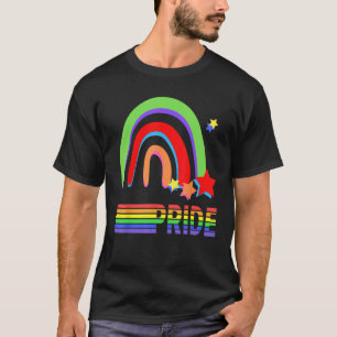 Pride Rainbow Openly Gay & Loved Lesbian Support W T-Shirt