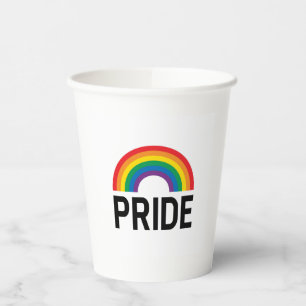 Pride Rainbow Paper Cups