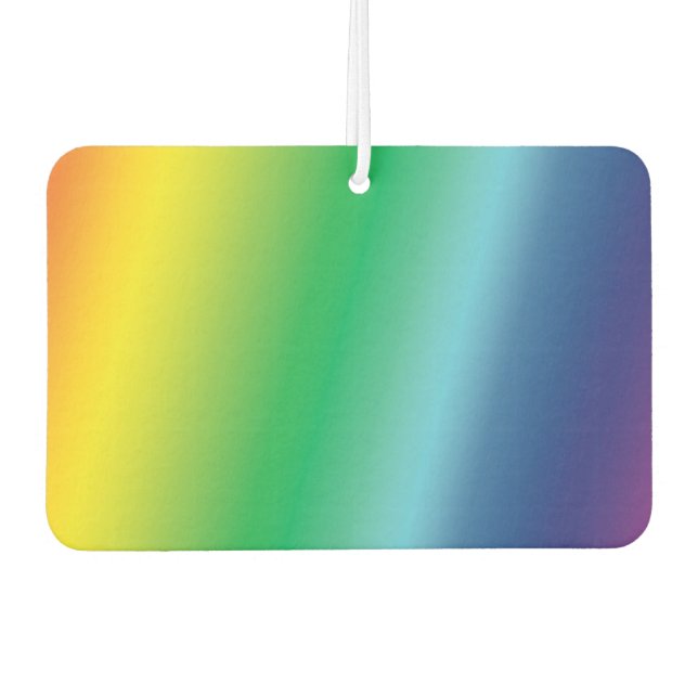 pride rainbow pattern colours lgbtq, air freshener (Front)