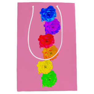 Pride Rainbow Roses Medium Gift Bag