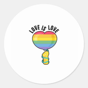 Pride rainbow sticker (round)