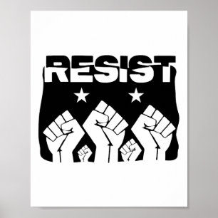 Pride Resist Revolution Fist Political Resistance Poster