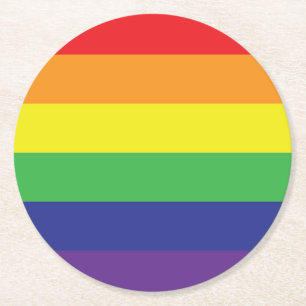 Pride Round Paper Coaster