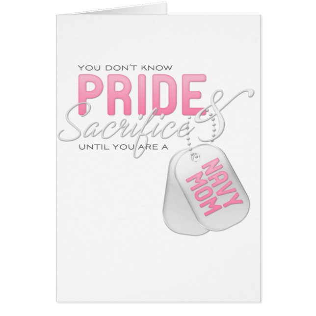 Pride & Sacrifice - Navy Mum (Front)